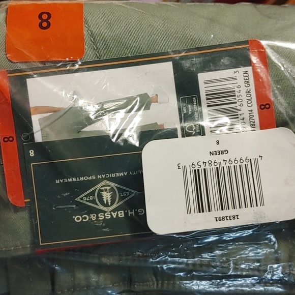 NWT G.H. Bass & Co. Women's Stretch Skinny Ankle Crop Pants Green - Picture 4 of 6